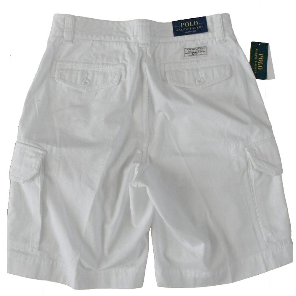 NEW Ralph Lauren Gellar Fatigue Cargo Shorts!  White  Sizes 32 34 36 38 40 42 - Picture 2 of 3